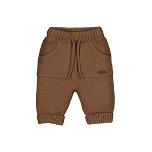 Brown Knitted Baby Pants