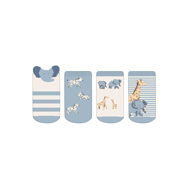 Blue Bell Safari 4 Pair Infant Sock Set
