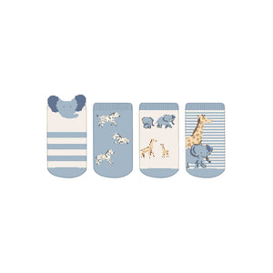 Blue Bell Safari 4 Pair Infant Sock Set