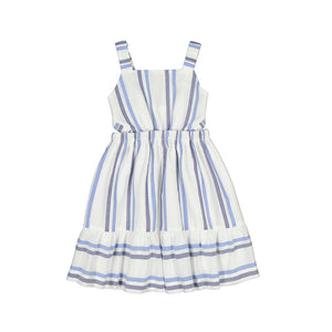 Ocean Blue Stripe Cotton Sundress