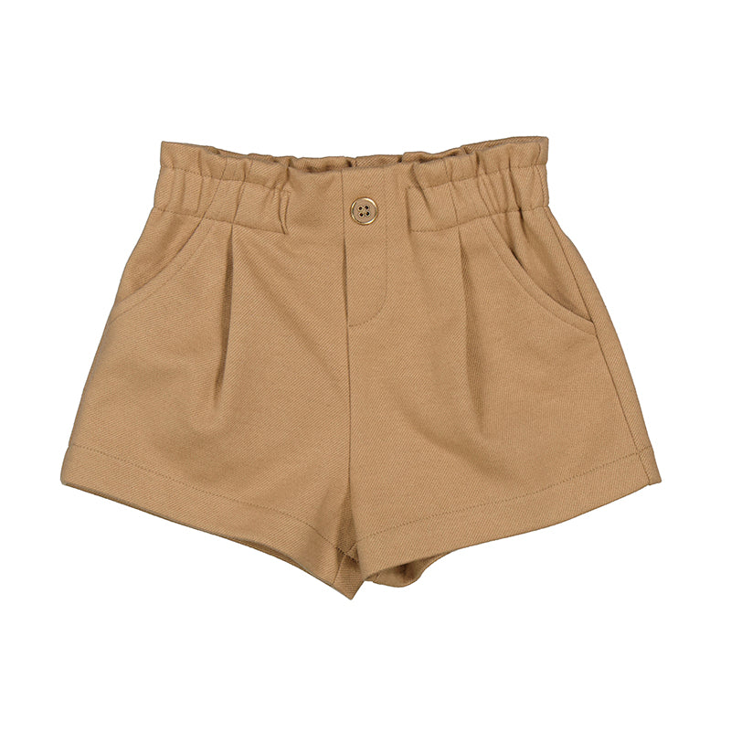 Camel Twill Pocket Shorts