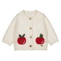 Pottery White Apple Cardigan