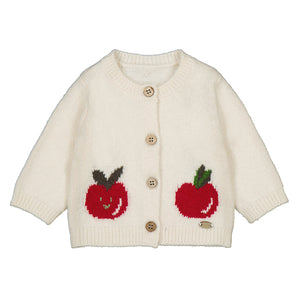 Pottery White Apple Cardigan