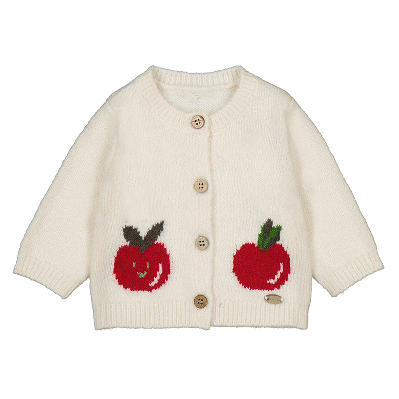 Pottery White Apple Cardigan
