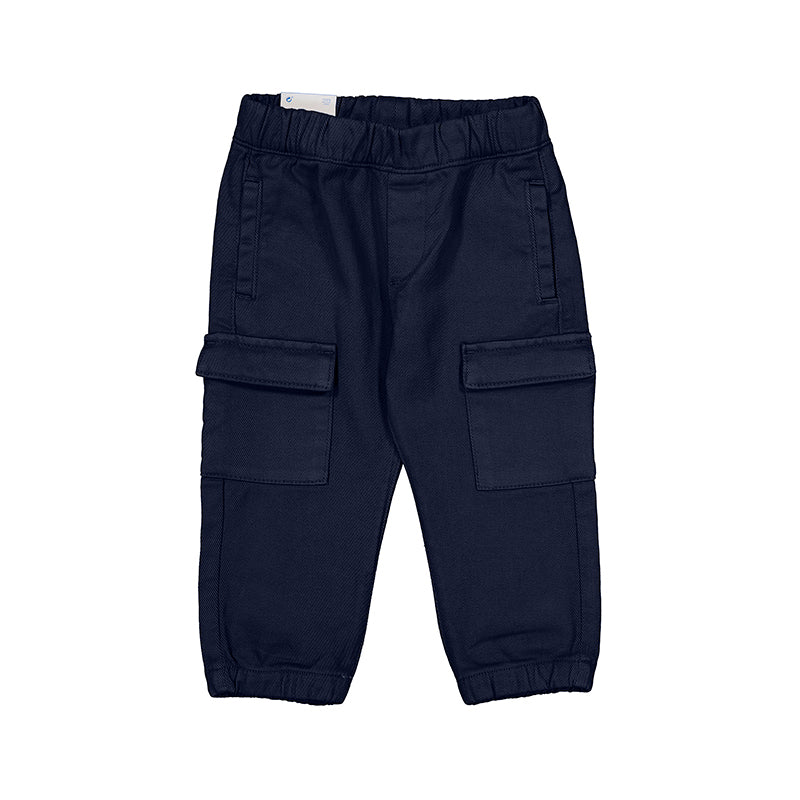 Navy Blue Cargo Joggers