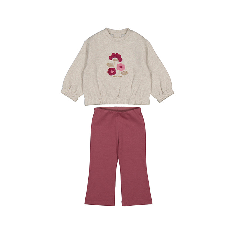 Flowers Pullover & Rose Legging Set