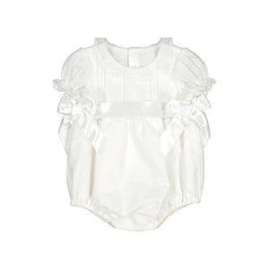 Cream Short Sleeve Special Occasion Bubble