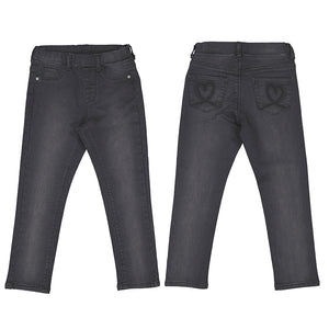 Skinny Black Denim Pants