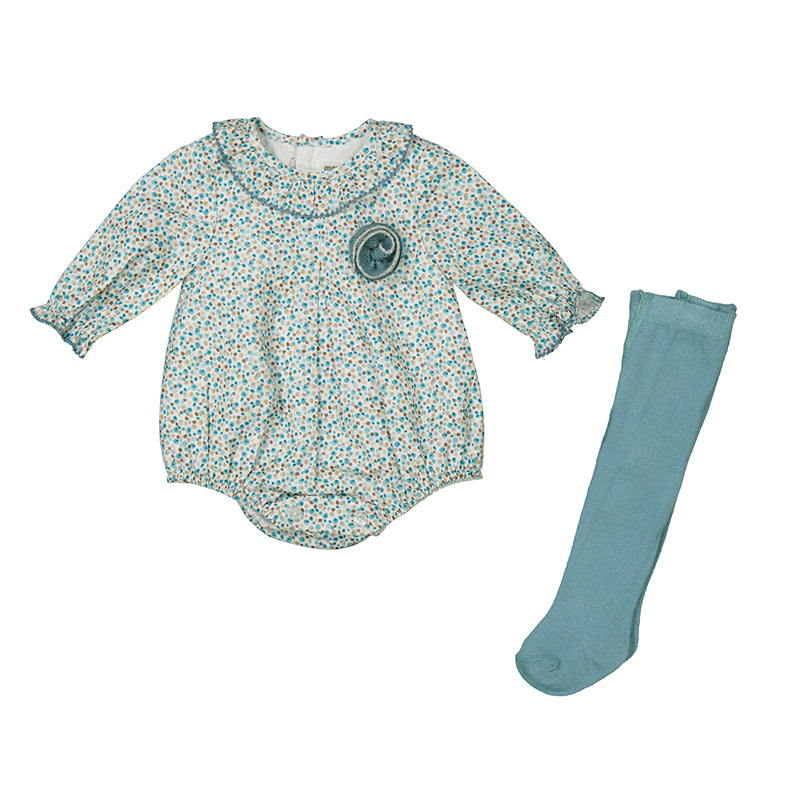 Speckled Bodysuit & Iceberg Tights Set