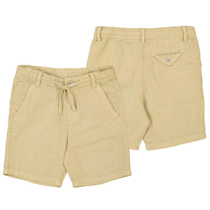 Linen Bermuda Shorts - Cookie