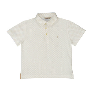 Sand Diamond Short Sleeve Polo