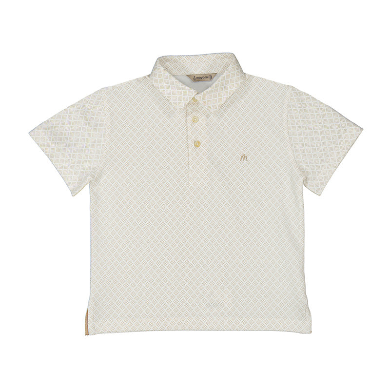 Sand Diamond Short Sleeve Polo