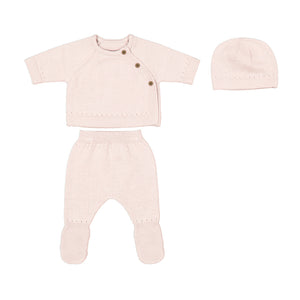 Baby Rose Tricot 3 Piece TMH Set