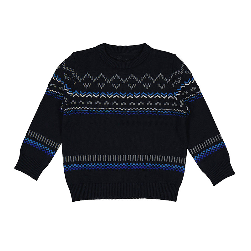 Blue Black Fairisle Sweater