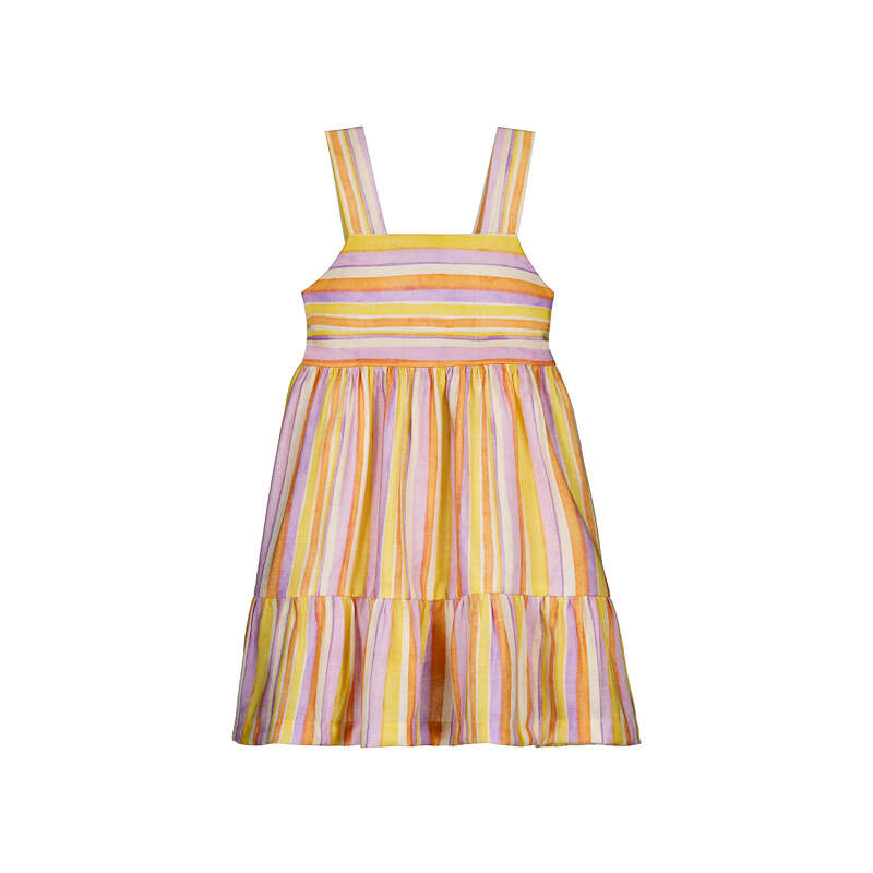 Stripe Dress - Lilac & Yellow Bright Beginnings Boutique Stripe Dress - Lilac & Yellow Bright Beginnings Boutique