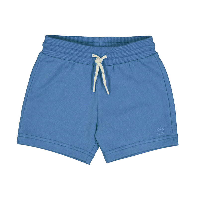 Capri Blue Drawstring Knit Shorts