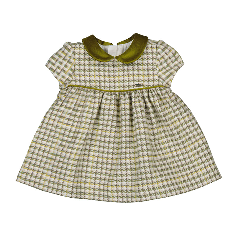 Olive Green Plaid Short Sleeve Baby Dress Bright Beginnings Boutique Olive Green Plaid Short Sleeve Baby Dress Bright Beginnings Boutique