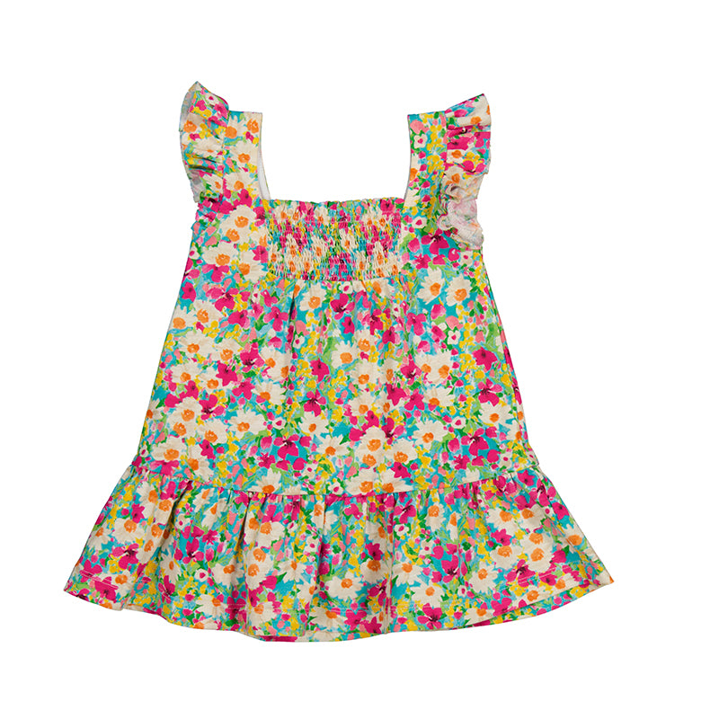 Agate & Magenta Floral Baby Sundress