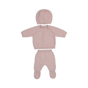 Rose Pink Tricot 3 Piece TMH Set