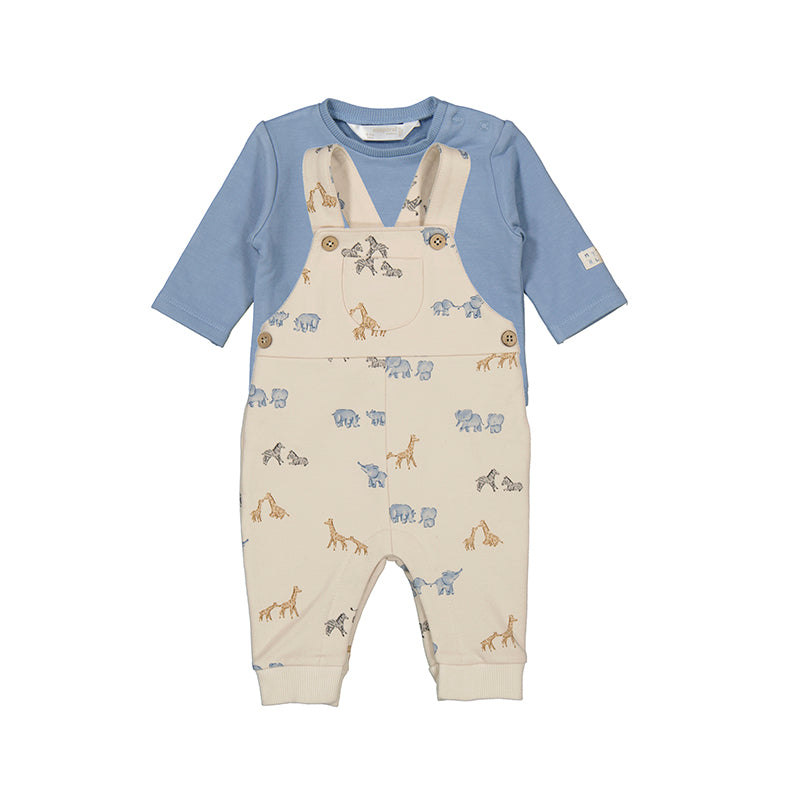 Safari Print Dungaree Set