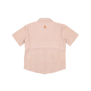 Guayabera - Gameday Burnt Orange Wave Check SS Shirt