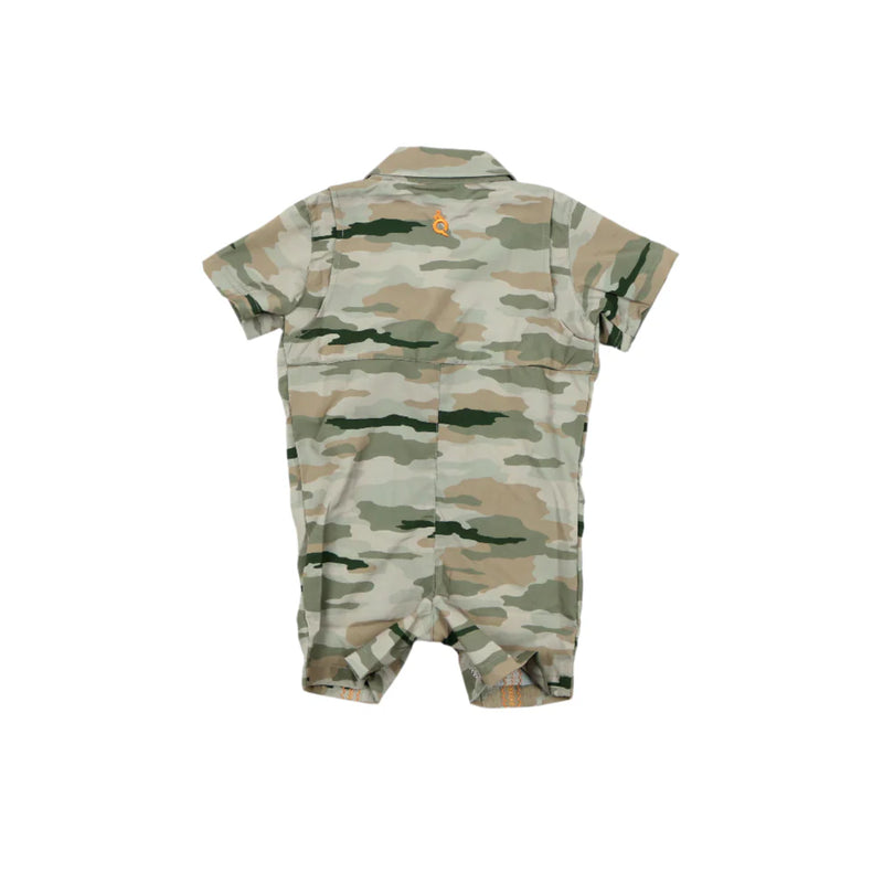 Guayabera - Classic Camo Short Sleeve Romper