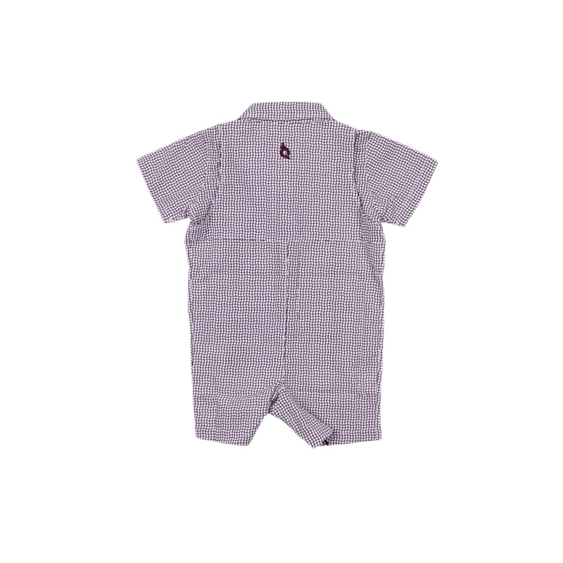 Gameday Maroon Guayabera Romper
