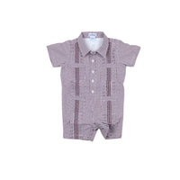 Gameday Maroon Guayabera Romper