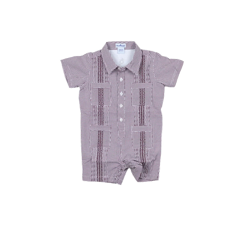 Gameday Maroon Guayabera Romper