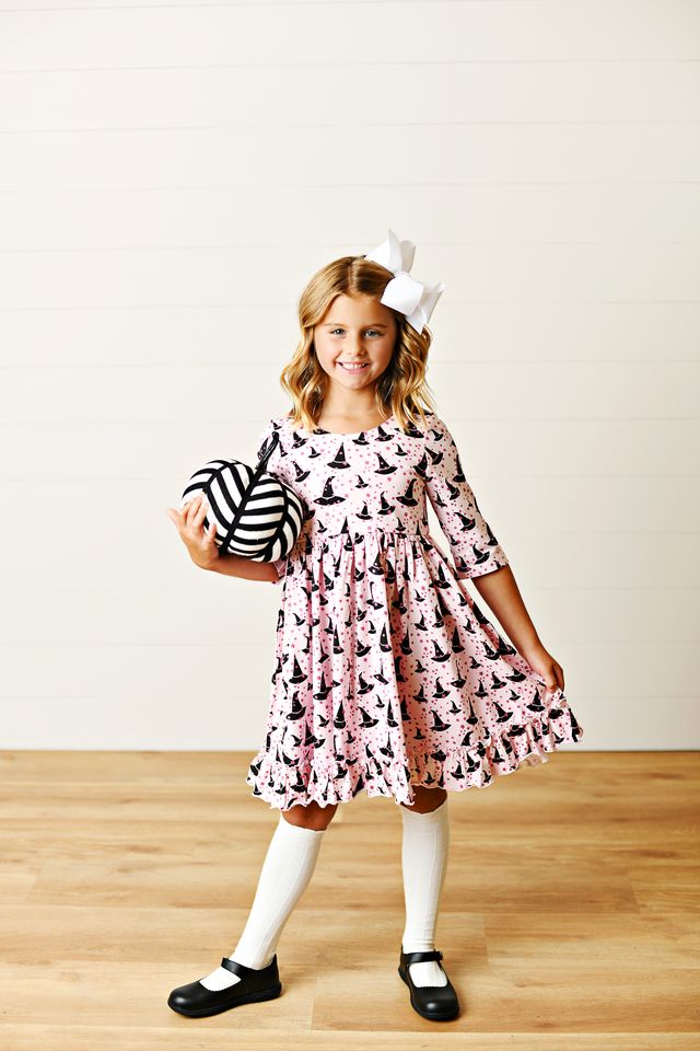 Witch Hat Glitter Twirl Dress