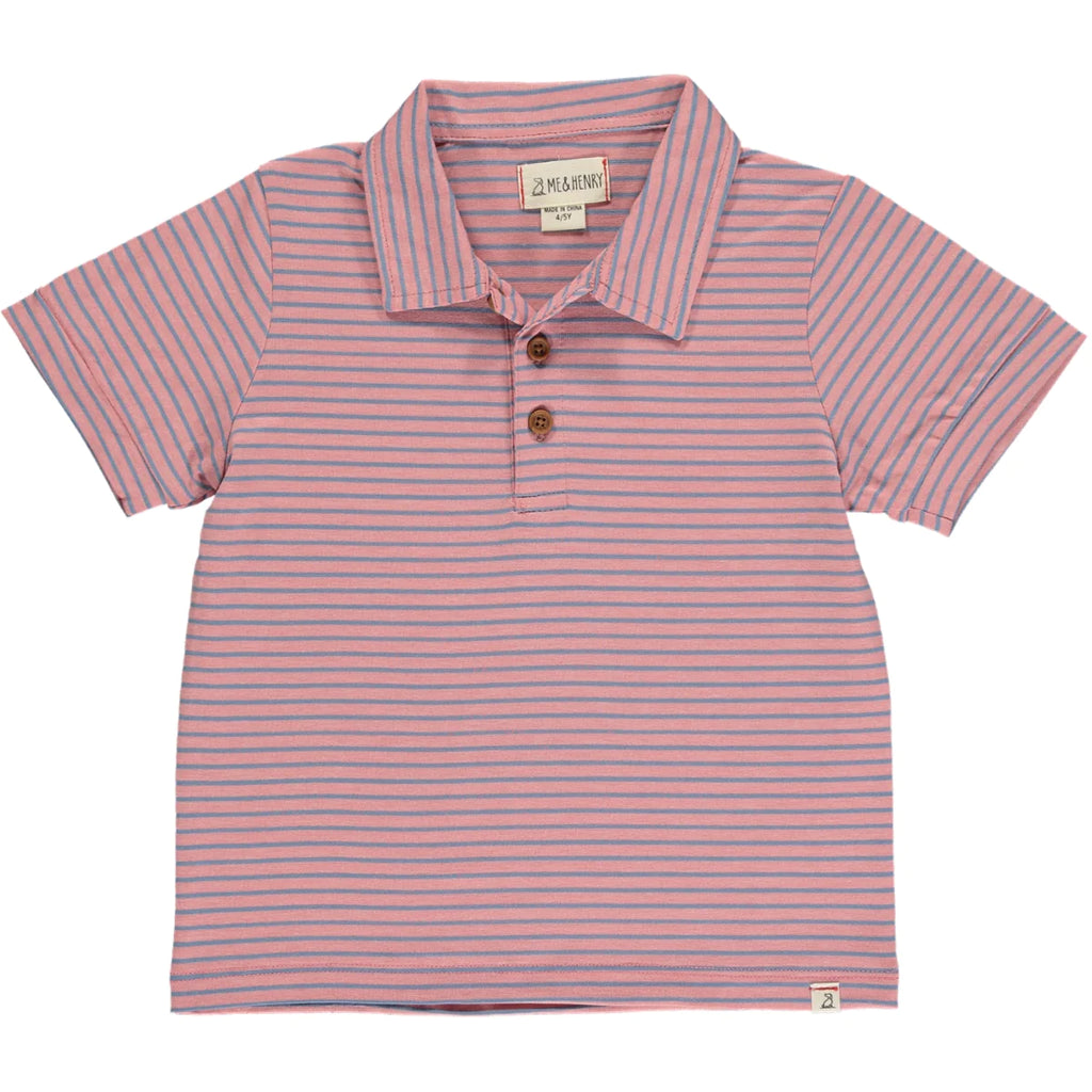 Flagstaff | Pink & Royal Stripe Polo