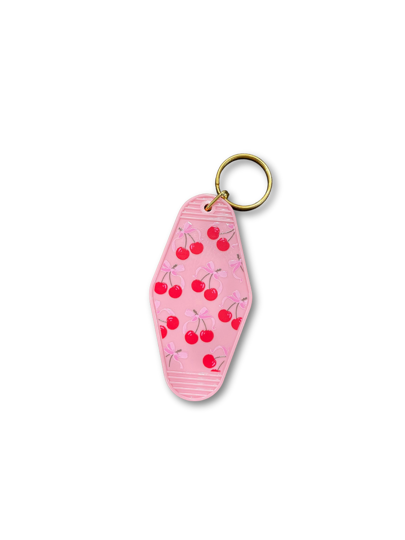 Retro Pink Keychains/Bag Charms