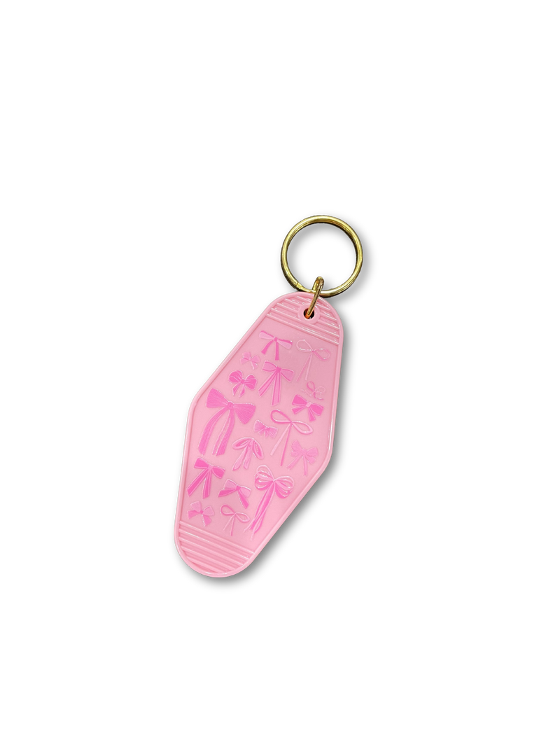 Retro Pink Keychains/Bag Charms