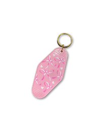 Retro Pink Keychains/Bag Charms