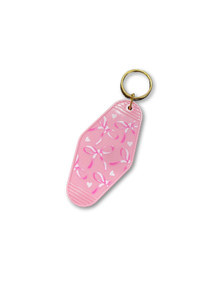 Retro Pink Keychains/Bag Charms