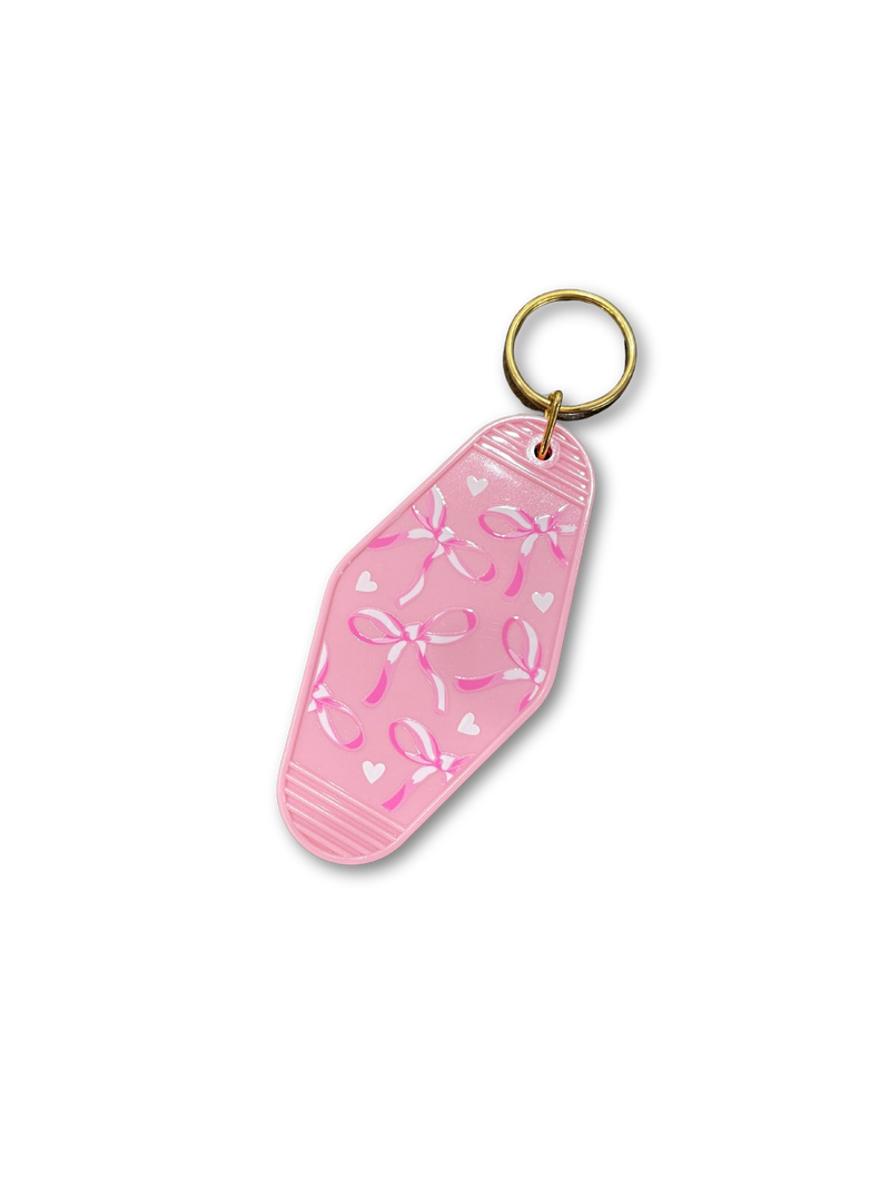 Retro Pink Keychains/Bag Charms