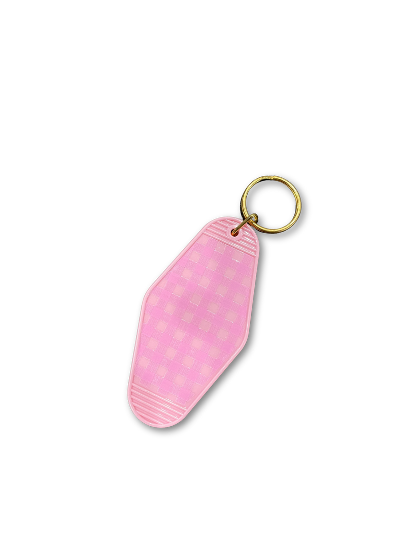 Retro Pink Keychains/Bag Charms
