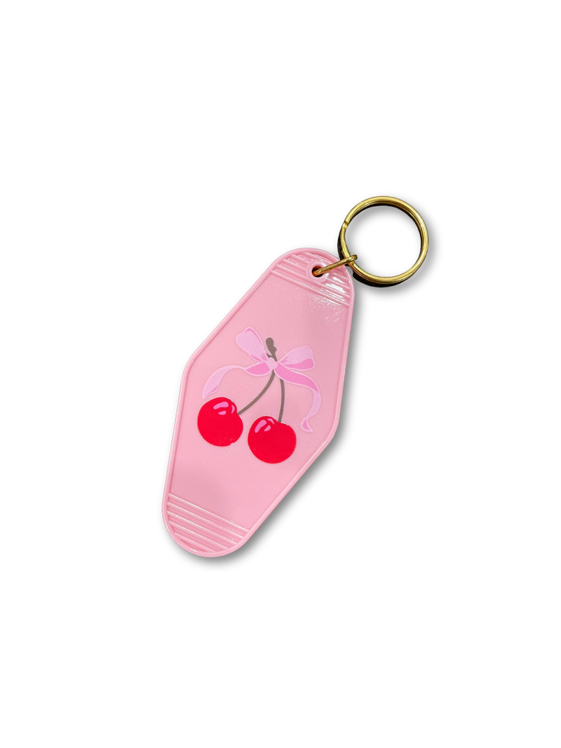 Retro Pink Keychains/Bag Charms