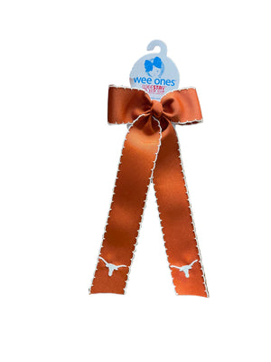 Burnt Orange Longhorn Bow