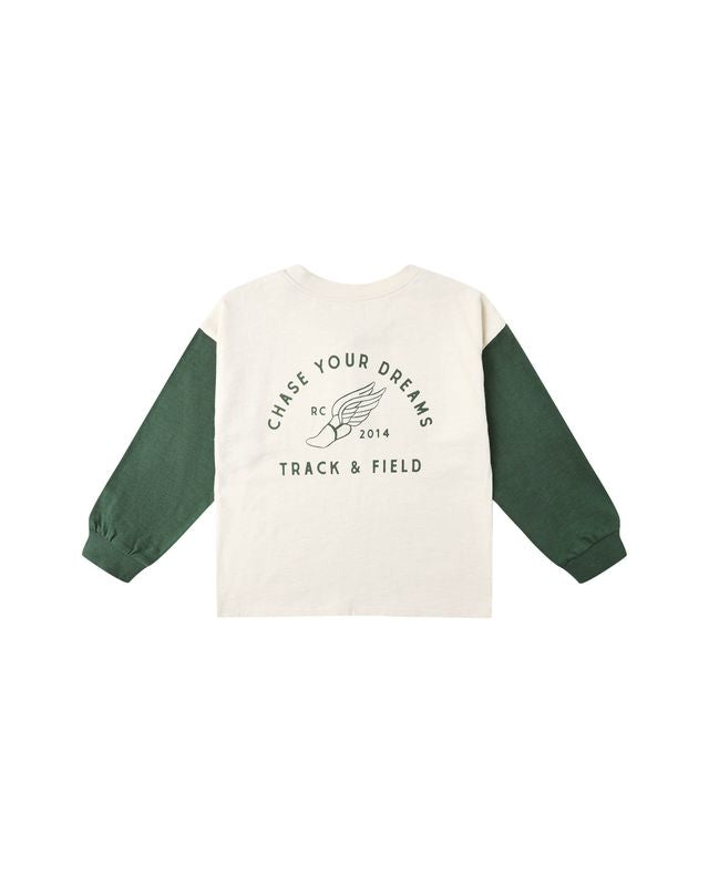 Relaxed Long Sleeve Henley - Chase Your Dreams