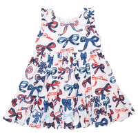 Kelsey Dress - Red White & Bows