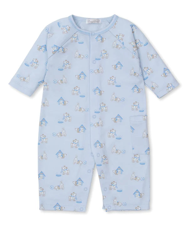 Pups in Action Blue Playsuit