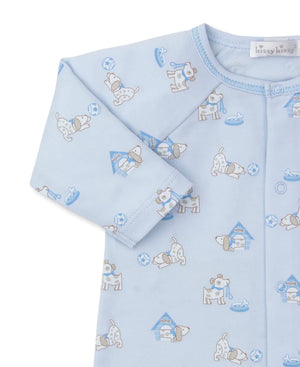 Pups in Action Blue Playsuit