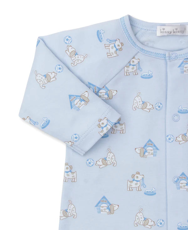 Pups in Action Blue Playsuit