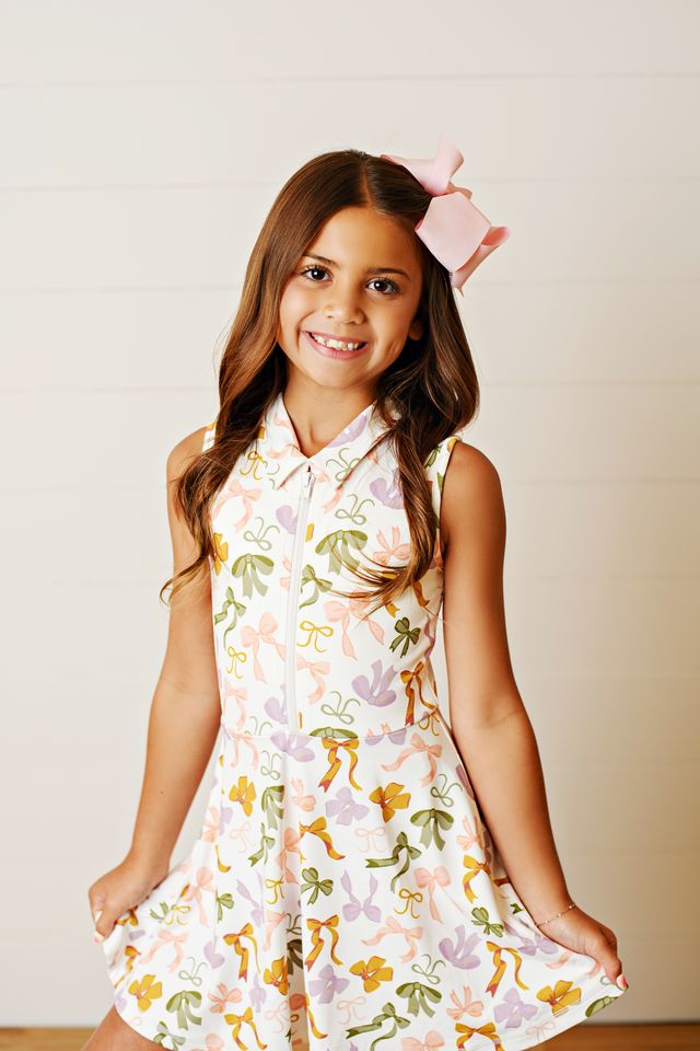Bow Collar Tennis Dress