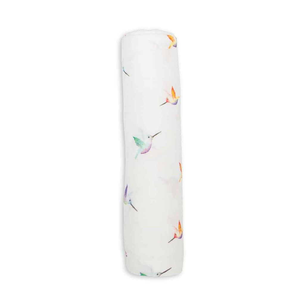 Cotton Muslin Blanket - Hummingbirds