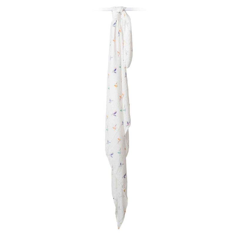 Cotton Muslin Blanket - Hummingbirds