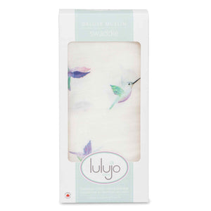 Cotton Muslin Blanket - Hummingbirds