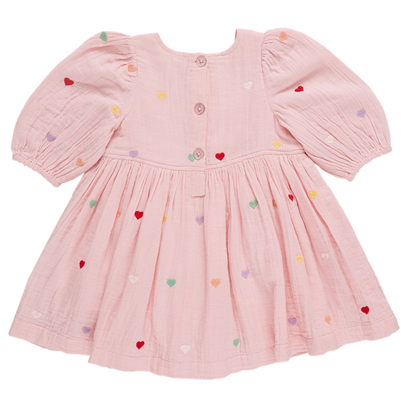 Brooke Dress - Candy Heart Embroidery