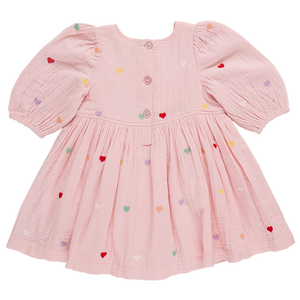 Brooke Dress - Candy Heart Embroidery